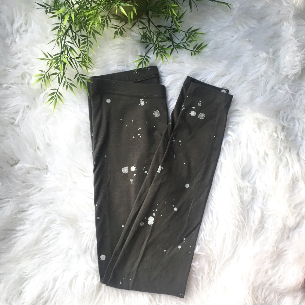 Artsy Faux Paint Splatter Leggings ~ Sma…